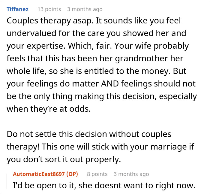 Woman Takes Care Of Wife’s Grandma, Everything Falls Apart Once They Get Her Will