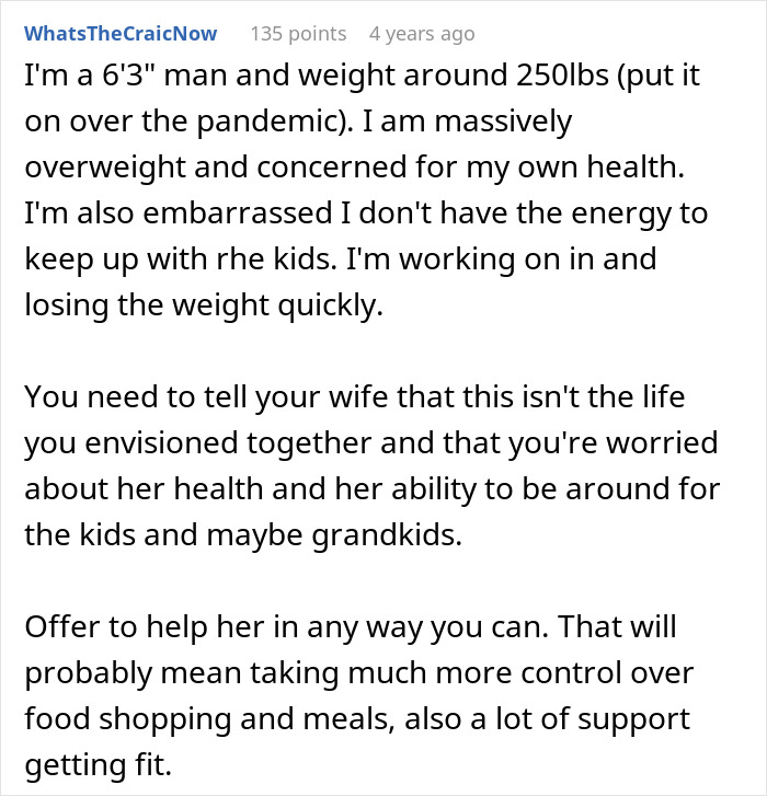 &ldquo;I&rsquo;m Considering Leaving&rdquo;: A Husband Struggles To Accept His Wife&rsquo;s Weight Gain