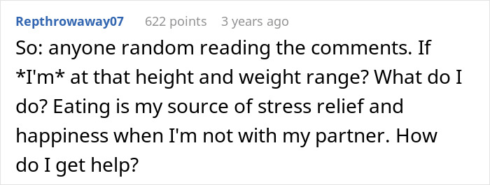 &ldquo;I&rsquo;m Considering Leaving&rdquo;: A Husband Struggles To Accept His Wife&rsquo;s Weight Gain