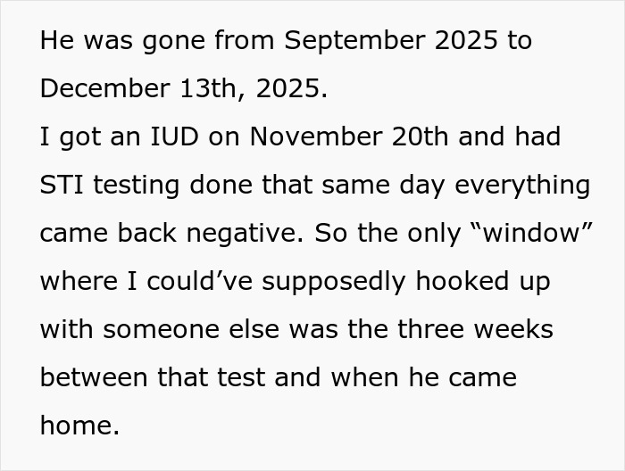 23YO Shocked After Military BF Gets STI And Accuses Her Of Cheating, She Knows He Might Be Lying