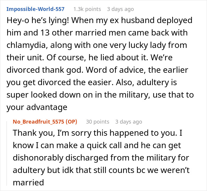 23YO Shocked After Military BF Gets STI And Accuses Her Of Cheating, She Knows He Might Be Lying