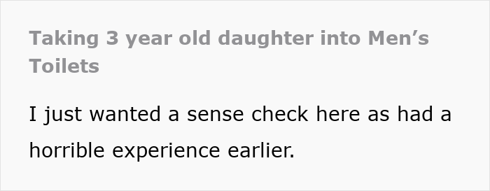 Random Guy Goes Psycho On A Dad For Bringing His 3YO Daughter Inside A Men’s Toilet, Drama Ensues