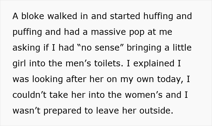 Random Guy Goes Psycho On A Dad For Bringing His 3YO Daughter Inside A Men’s Toilet, Drama Ensues