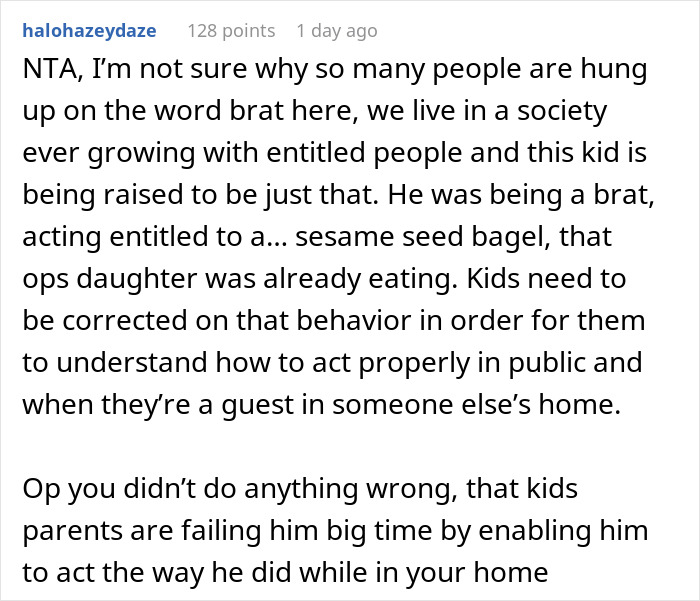 Man Refuses To Entertain Son&rsquo;s Friend&rsquo;s Tantrum Over A Sesame Bagel, His Mom Comes For Him