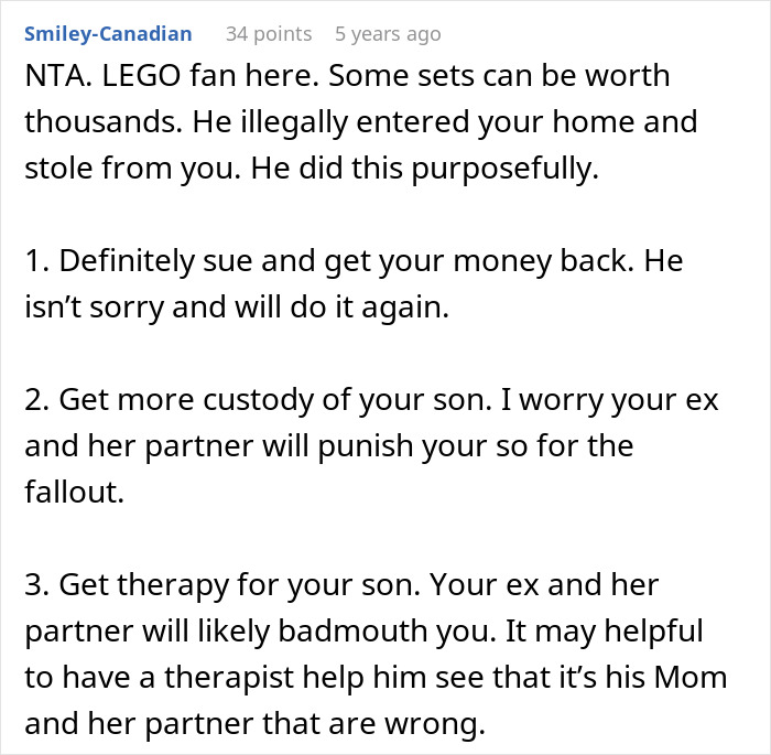 Cheating Ex-Wife’s Boyfriend Steals Expensive Lego Sets From Guy, Gets Arrested