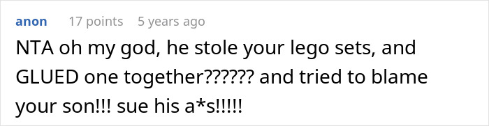 Cheating Ex-Wife’s Boyfriend Steals Expensive Lego Sets From Guy, Gets Arrested