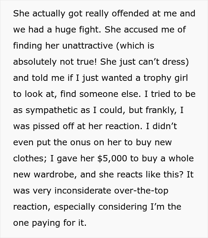 Man Feels Embarrassed By Girlfriend’s Style, Brings Her Childhood Trauma Back Man Feels Embarrassed By Girlfriend’s Style, Brings Her Childhood Trauma Back