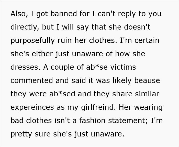 Man Feels Embarrassed By Girlfriend’s Style, Brings Her Childhood Trauma Back Man Feels Embarrassed By Girlfriend’s Style, Brings Her Childhood Trauma Back
