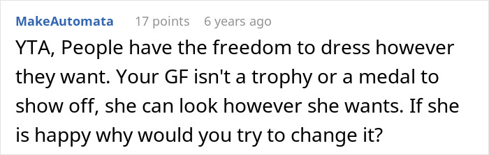 Man Feels Embarrassed By Girlfriend’s Style, Brings Her Childhood Trauma Back Man Feels Embarrassed By Girlfriend’s Style, Brings Her Childhood Trauma Back