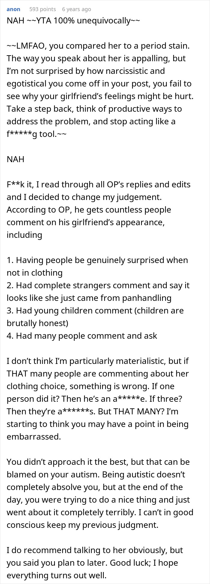 Man Feels Embarrassed By Girlfriend’s Style, Brings Her Childhood Trauma Back Man Feels Embarrassed By Girlfriend’s Style, Brings Her Childhood Trauma Back