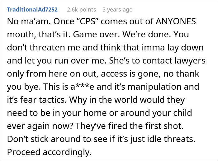 “He Would Call CPS”: In-Laws Threaten CPS After Declaring New Parents’ Home Unacceptable “He Would Call CPS”: In-Laws Threaten CPS After Declaring New Parents’ Home Unacceptable