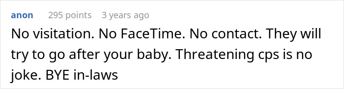“He Would Call CPS”: In-Laws Threaten CPS After Declaring New Parents’ Home Unacceptable “He Would Call CPS”: In-Laws Threaten CPS After Declaring New Parents’ Home Unacceptable