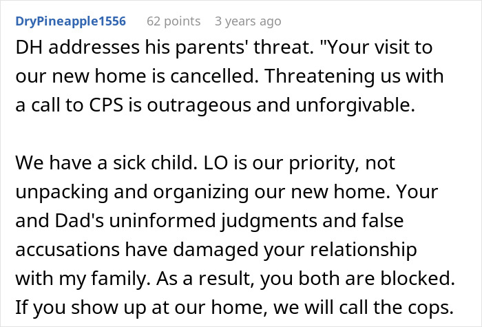 “He Would Call CPS”: In-Laws Threaten CPS After Declaring New Parents’ Home Unacceptable “He Would Call CPS”: In-Laws Threaten CPS After Declaring New Parents’ Home Unacceptable