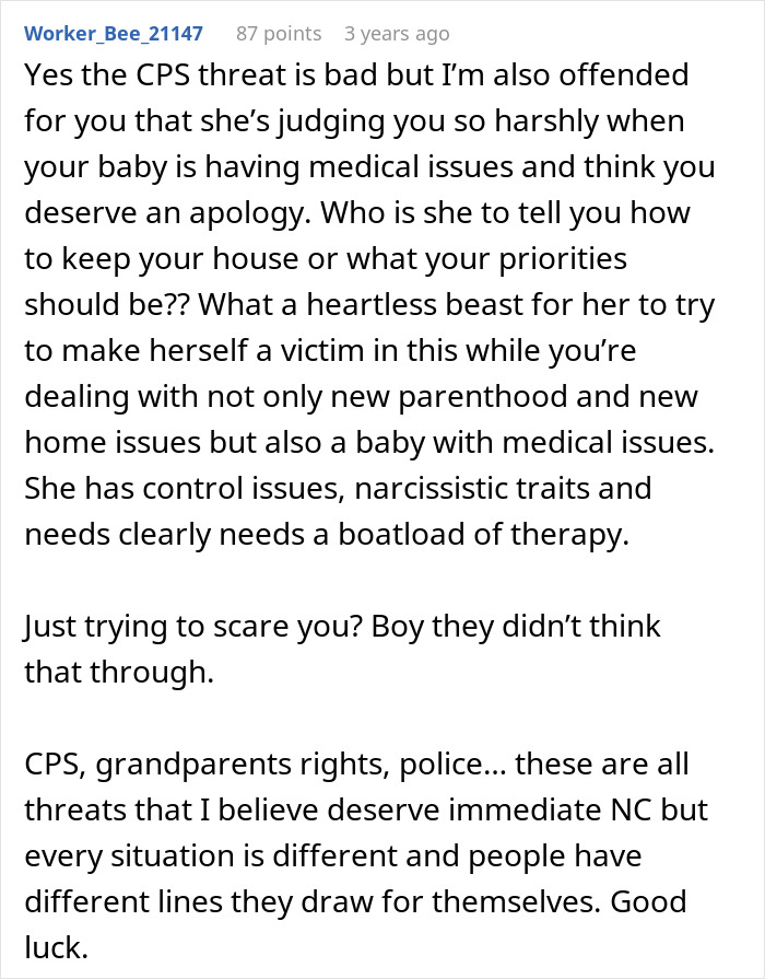 “He Would Call CPS”: In-Laws Threaten CPS After Declaring New Parents’ Home Unacceptable “He Would Call CPS”: In-Laws Threaten CPS After Declaring New Parents’ Home Unacceptable