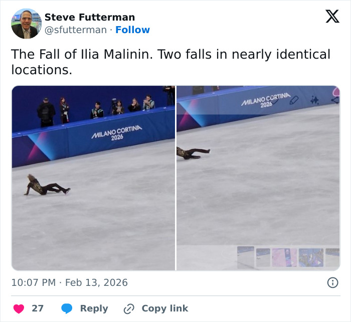 Ilia Malinin&rsquo;s Hot-Mic Reaction After Tough Olympic Showing Goes Viral