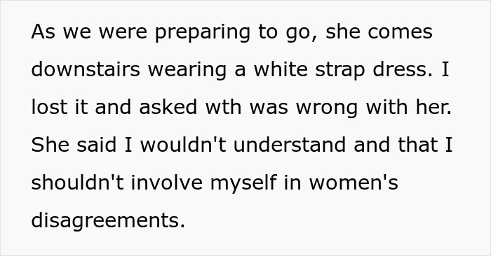 Husband Leaves Wife Behind After She Reveals What She’s Planning To Wear To Brother’s Wedding Husband Leaves Wife Behind After She Reveals What She’s Planning To Wear To Brother’s Wedding
