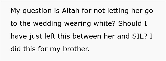 Husband Leaves Wife Behind After She Reveals What She’s Planning To Wear To Brother’s Wedding Husband Leaves Wife Behind After She Reveals What She’s Planning To Wear To Brother’s Wedding