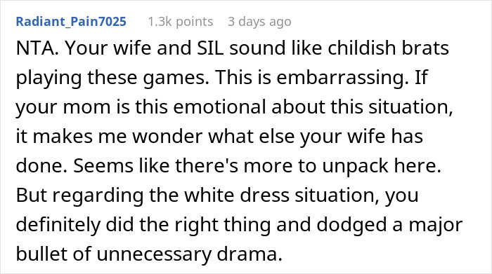 Husband Leaves Wife Behind After She Reveals What She’s Planning To Wear To Brother’s Wedding Husband Leaves Wife Behind After She Reveals What She’s Planning To Wear To Brother’s Wedding