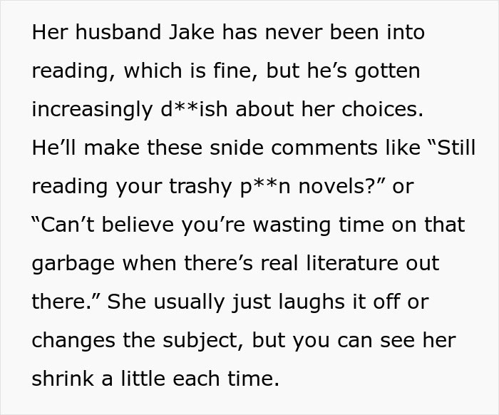 Woman’s Enjoyment Of “Spicy Books” Causes A Stir At A Party That Left Her Husband Humiliated Woman’s Enjoyment Of “Spicy Books” Causes A Stir At A Party That Left Her Husband Humiliated