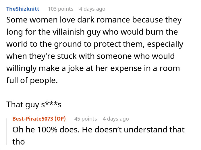 Woman’s Enjoyment Of “Spicy Books” Causes A Stir At A Party That Left Her Husband Humiliated Woman’s Enjoyment Of “Spicy Books” Causes A Stir At A Party That Left Her Husband Humiliated