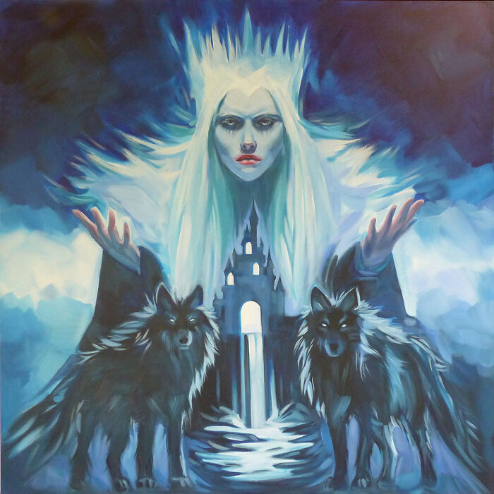 The Snow Queen: Here’s My Glow In The Dark Painting The Snow Queen: Here’s My Glow In The Dark Painting