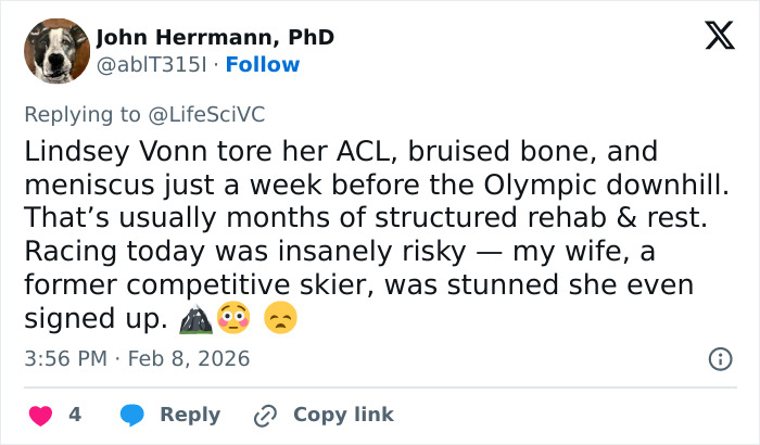 Major Update On Olympian Lindsey Vonn After Horrific Crash That May Cost Her A Leg