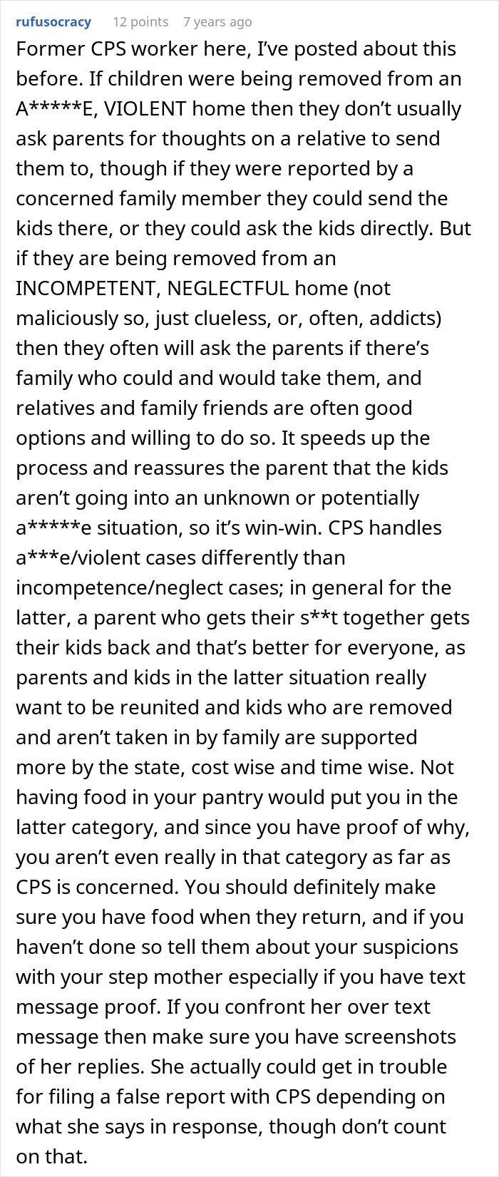 Couple Suspects Wife’s “Hamburglar” Step-Mom Steals All Their Food To Warrant A CPS Visit Couple Suspects Wife’s “Hamburglar” Step-Mom Steals All Their Food To Warrant A CPS Visit