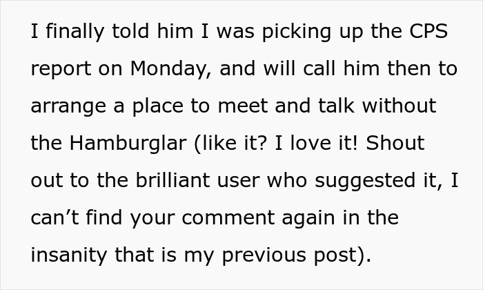 Couple Suspects Wife’s “Hamburglar” Step-Mom Steals All Their Food To Warrant A CPS Visit Couple Suspects Wife’s “Hamburglar” Step-Mom Steals All Their Food To Warrant A CPS Visit
