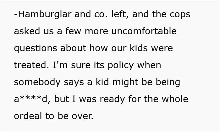 Couple Suspects Wife’s “Hamburglar” Step-Mom Steals All Their Food To Warrant A CPS Visit Couple Suspects Wife’s “Hamburglar” Step-Mom Steals All Their Food To Warrant A CPS Visit