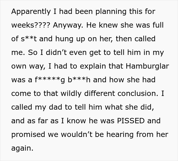 Couple Suspects Wife’s “Hamburglar” Step-Mom Steals All Their Food To Warrant A CPS Visit Couple Suspects Wife’s “Hamburglar” Step-Mom Steals All Their Food To Warrant A CPS Visit
