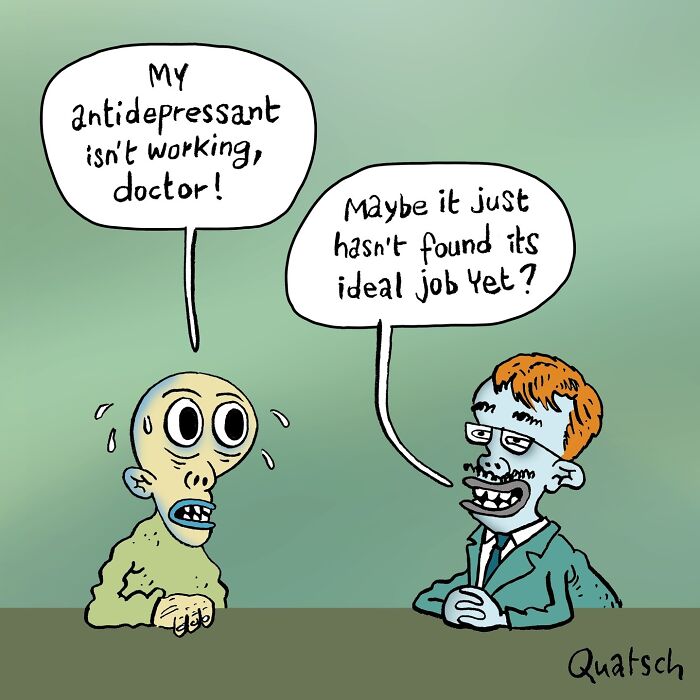 27 Absurd And Witty Comics Depicting Ridiculous Situations By Quatsch (New Pics)