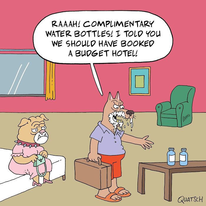 27 Absurd And Witty Comics Depicting Ridiculous Situations By Quatsch (New Pics)