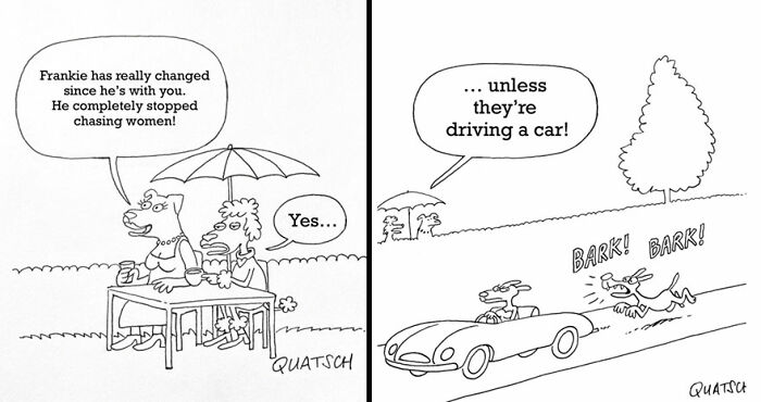 27 Absurd And Witty Comics Depicting Ridiculous Situations By Quatsch (New Pics)