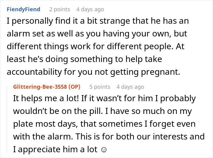 Couple Treats Birth Control Like Teamwork, Friend Treats A Pill Alarm Like A Threat To Masculinity Couple Treats Birth Control Like Teamwork, Friend Treats A Pill Alarm Like A Threat To Masculinity