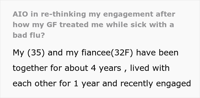 Man Learns “In Sickness And In Health” Is A Lie When His Fiancée Prioritizes Coffee Over His Misery Man Learns “In Sickness And In Health” Is A Lie When His Fiancée Prioritizes Coffee Over His Misery