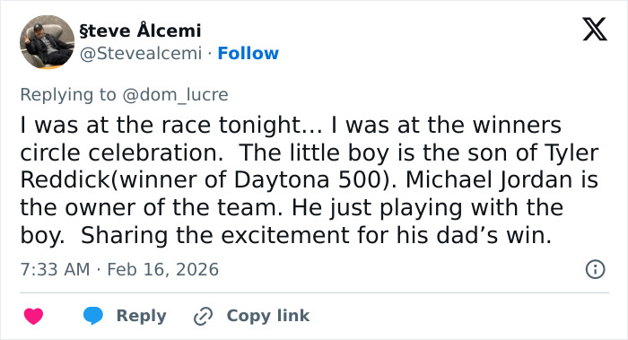 Video Of Michael Jordan Touching Young Fan At Daytona 500 Sparks Heated Debate Video Of Michael Jordan Touching Young Fan At Daytona 500 Sparks Heated Debate