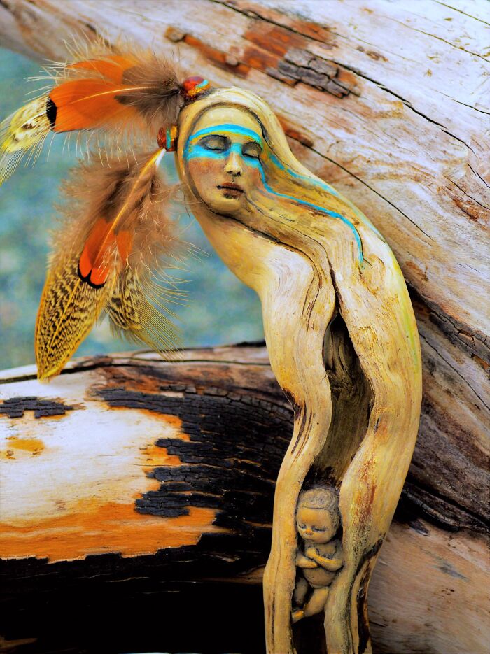 I Transform Driftwood Into Ethereal Guardians Of The Forest And Sea (29 New Pics)