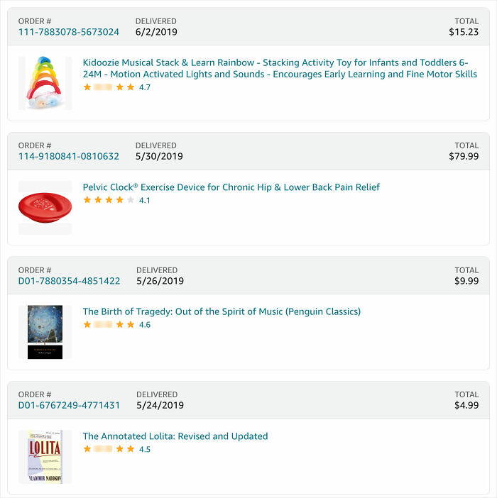 Epstein’s Amazon Order Exposed As Pam Bondi Declares ‘All’ Files Released Epstein’s Amazon Order Exposed As Pam Bondi Declares ‘All’ Files Released