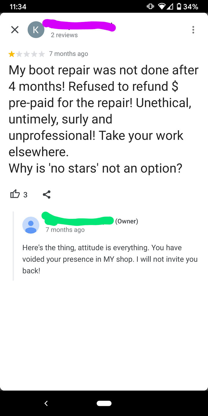 55 Times Businesses Threw Massive Tantrums Over Bad Reviews 55 Times Businesses Threw Massive Tantrums Over Bad Reviews