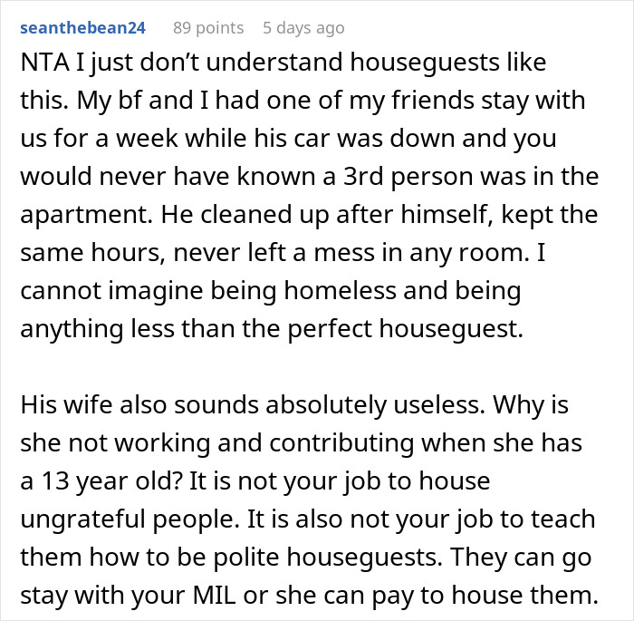 Man Upset SIL Is Evicting Him And His Messy Family When They Have Nowhere To Go Man Upset SIL Is Evicting Him And His Messy Family When They Have Nowhere To Go