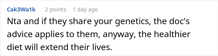 Family Demands Woman Make Separate Meals For Them: “Don’t Want To Eat What My Doctor Told Me” Family Demands Woman Make Separate Meals For Them: “Don’t Want To Eat What My Doctor Told Me”