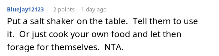 Family Demands Woman Make Separate Meals For Them: “Don’t Want To Eat What My Doctor Told Me” Family Demands Woman Make Separate Meals For Them: “Don’t Want To Eat What My Doctor Told Me”