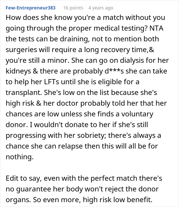 Mom Gives Up Daughter For Adoption, Returns 15 Years Later When Her Kidneys And Liver Are Failing Mom Gives Up Daughter For Adoption, Returns 15 Years Later When Her Kidneys And Liver Are Failing
