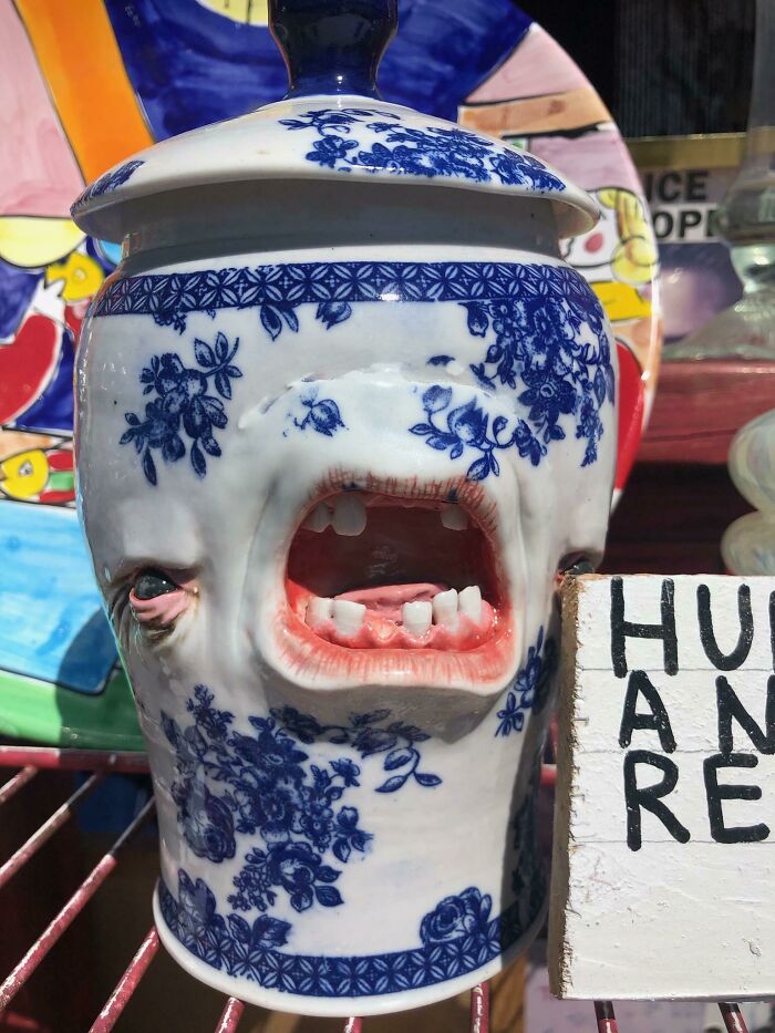 68 Wildly Questionable Thrift Store Treasures That Feel Like They Escaped Another Dimension