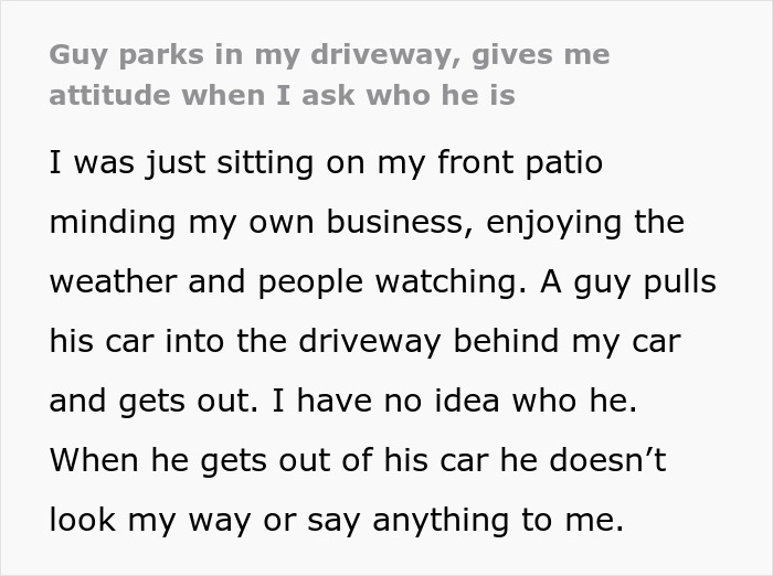 Guy Explodes At Woman After Parking In Her Driveway, Shuts Up The Second Her Male Friend Appears Guy Explodes At Woman After Parking In Her Driveway, Shuts Up The Second Her Male Friend Appears