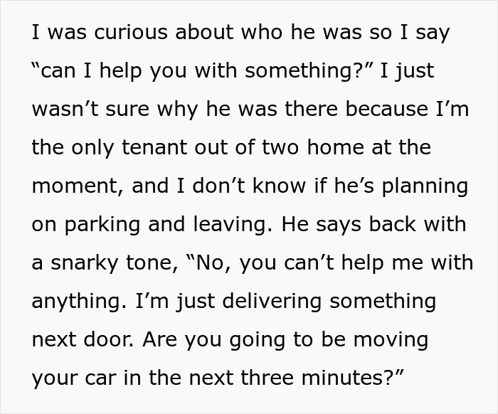 Guy Explodes At Woman After Parking In Her Driveway, Shuts Up The Second Her Male Friend Appears Guy Explodes At Woman After Parking In Her Driveway, Shuts Up The Second Her Male Friend Appears