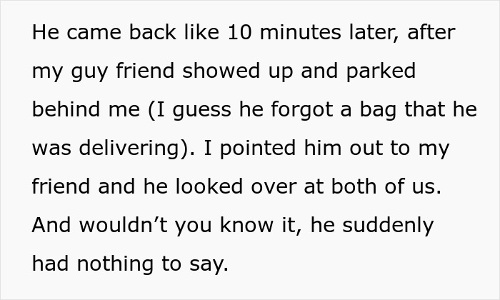 Guy Explodes At Woman After Parking In Her Driveway, Shuts Up The Second Her Male Friend Appears Guy Explodes At Woman After Parking In Her Driveway, Shuts Up The Second Her Male Friend Appears