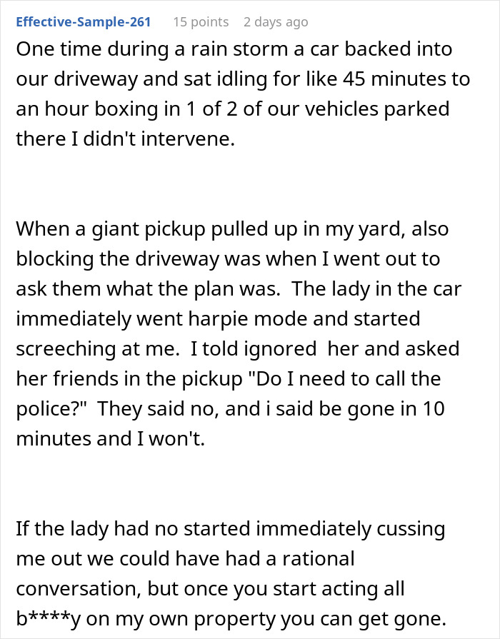 Guy Explodes At Woman After Parking In Her Driveway, Shuts Up The Second Her Male Friend Appears Guy Explodes At Woman After Parking In Her Driveway, Shuts Up The Second Her Male Friend Appears