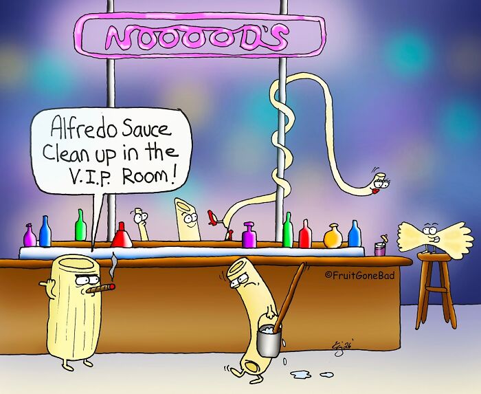 37 One-Panel Comics That Show Fruits Aren’t As Innocent As They Look (New Pics) 37 One-Panel Comics That Show Fruits Aren’t As Innocent As They Look (New Pics)