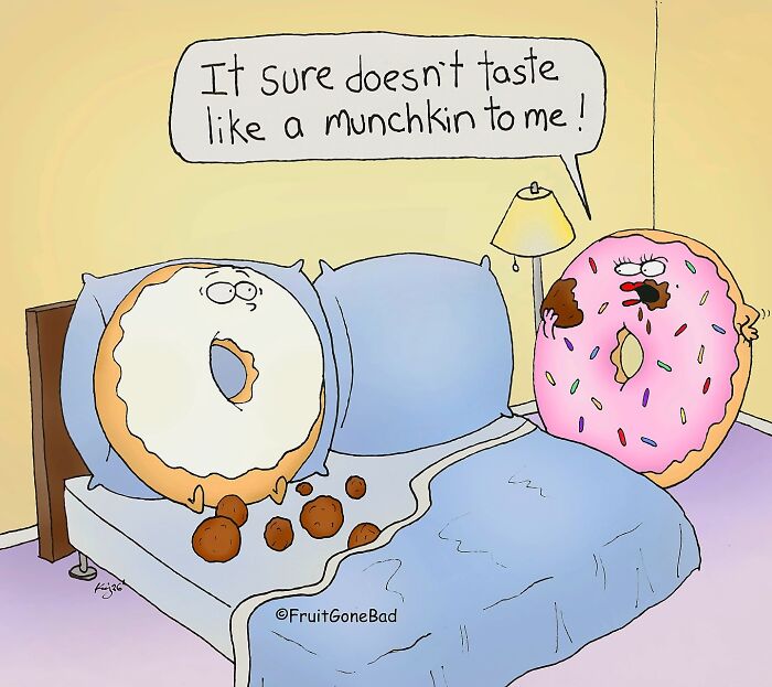 37 One-Panel Comics That Show Fruits Aren’t As Innocent As They Look (New Pics) 37 One-Panel Comics That Show Fruits Aren’t As Innocent As They Look (New Pics)